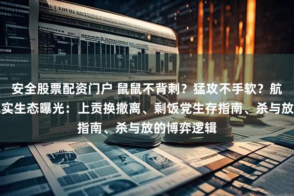 安全股票配资门户 鼠鼠不背刺？猛攻不手软？航天绝密局真实生态曝光：上贡换撤离、剩饭党生存指南、杀与放的博弈逻辑